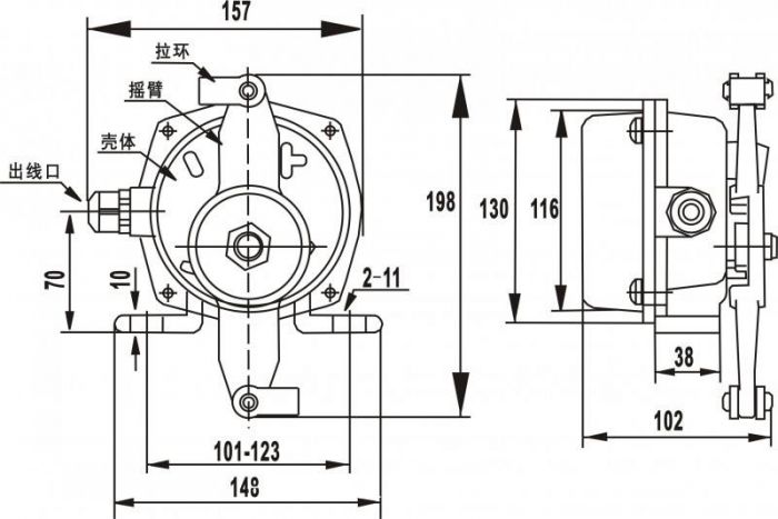 不锈钢水银倾斜开关QX-20-39堵煤开关煤流开关堵塞开关ST-20